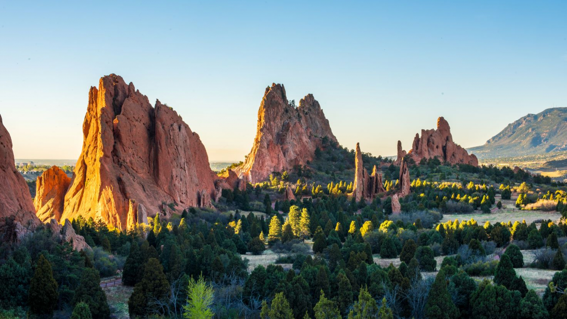 Large rock formations in Colorado