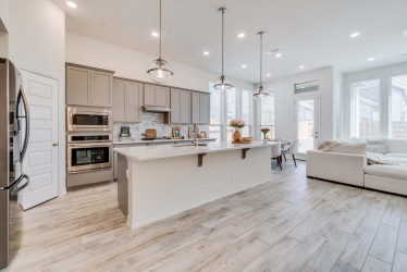 The kitchen in a modern home